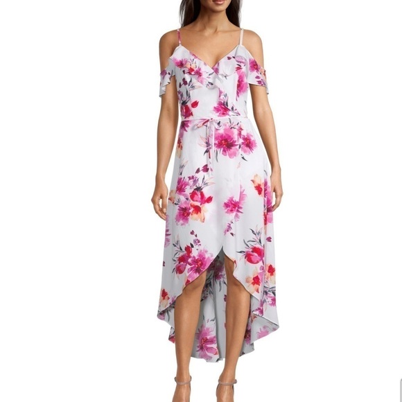 NWT by&by Floral High-Low Dress Size M - Picture 1 of 17
